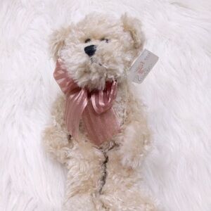 Progressive Plush tan vintage soft small teddy bear
 9 1/4 inches tall